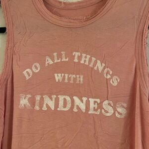 Grayson Threads Tank Top Distressed Edges Pink S Do All Things With Kindness